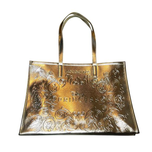 Bath and Body Works Disney Princess Gold tone Tote Bag Limited Edition NEW - Picture 3 of 4